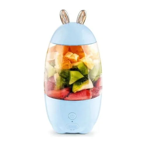Batidora recargable USB, mezclador de alimentos para bebé, color celeste