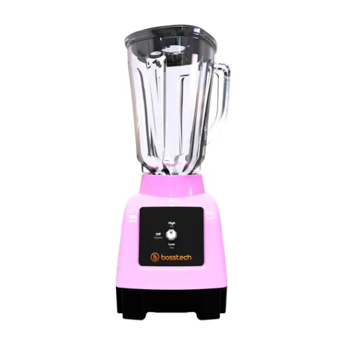 Licuadora 750w Vidrio 2l Tradicional 2 Vel Bosstech B2 Rosa