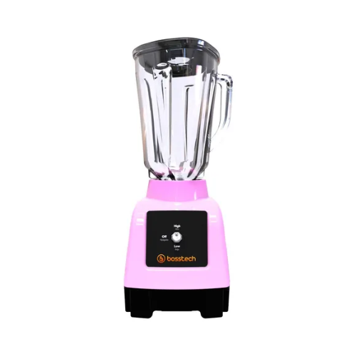 Licuadora 750w Vidrio 2l Tradicional 2 Vel Bosstech B2 Rosa