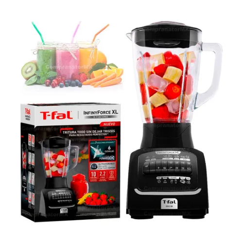 Licuadora Infinyforce Xl 2.2 L Vaso Vidrio 10 Vel 6 Cuchilla