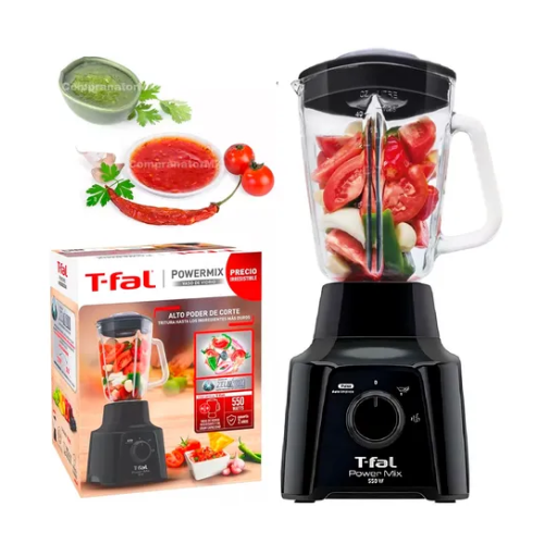 Licuadora Tfal Powermix 1.75 L Vaso Vidrio 2 Vel 4 Aspa 550w